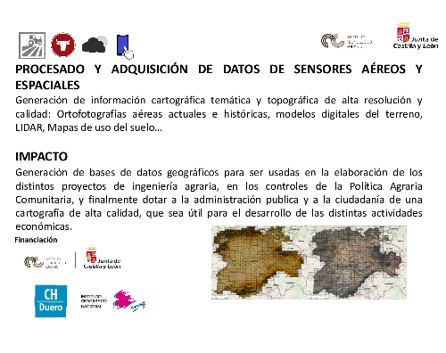 Procesado y adquisición de datos de sensores aéreos y espaciales